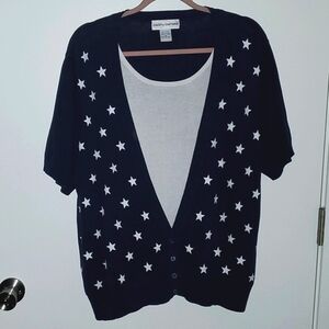 Cathy Daniels Cotton Cardigan Plus Size 1X